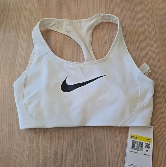 Nike Women's Dri-Fit High Victory Shape White Sports Bra Women Size S - Picture 3 of 5